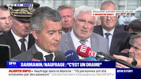 Gérald Darmanin: "Ce sera sans doute le rôle du prochain gouvernement (...) de négocier un traité migratoire entre la Grande-Bretagne et l'Union européenne"