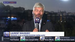Laurent Wauquiez apporte son soutien à Etienne Blanc (LR) pour les municipales à Lyon