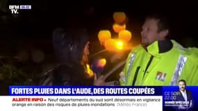 Certaines routes du réseau secondaire dans l'Aude sont déjà submergées par les fortes pluies