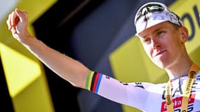 Tadej Pogacar sur le Tour de France le 8 juillet 2025