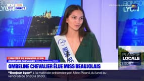 Ombeline Chevalier, élue Miss Beaujolais 2024, évoque sa "très grande fierté" de représenter sa région