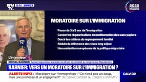 Michel Barnier sur l'immigration: "Il faut donner le signal que le monde entier n'est pas le bienvenu chez nous, (...) nous devons pouvoir choisir"