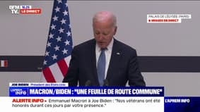 Joe Biden, à Emmanuel Macron: "Nous sommes un pays grâce à la France"