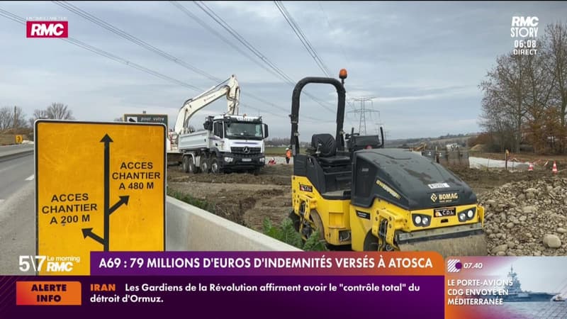 A69 : 79 millions d'euros d'indemnités versés à Atosca