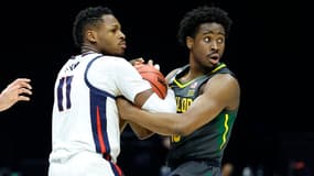 Joel Ayayi lors de la finale NCAA entre Gonzaga et Baylor