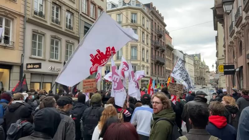 Grève du 15 mars: entre 4100 et 10.000 manifestants dans les rues de Strasbourg