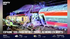 Collision entre deux trains en Espagne: ce que l'on sait de l'accident qui a fait au moins 24 morts