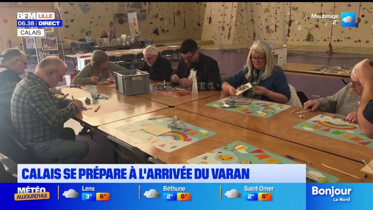 Calais: la ville se prépare à l'arrivée du varan