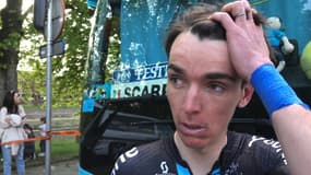 Romain Bardet ému après Liège-Bastogne-Liège.