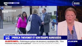 "Elle est très choquée": Ilana Cicurel (Renaissance) donne des nouvelles de Prisca Thevenot, agressée en plein tractage