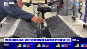 Villeurbanne : une station de lavage pour vélos