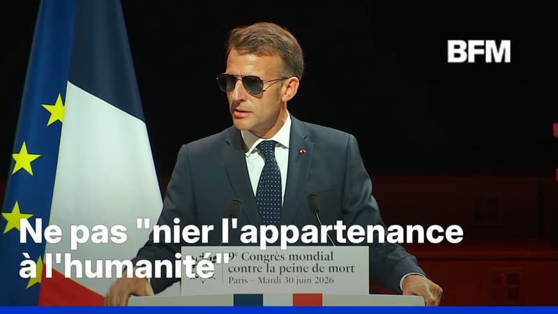 "La peine de mort n'a jamais rendu une société plus sûre", rappelle Emmanuel Macron