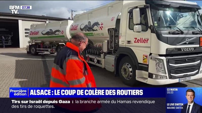 Une opération escargot des routiers prévue ce 7 octobre en Alsace en colère contre une taxe sur les poids lourds