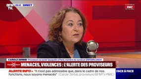 Menaces contre les proviseurs: "Les actes de violences physiques et verbales sont en hausse" affirme Carole Zerbib, proviseure au lycée Vauquelin à Paris, membre du syndicat SNPDEN-UNSA