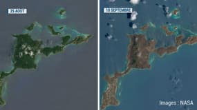 Avant-après Irma: vues de l’espace, ces îles ont changé de couleur