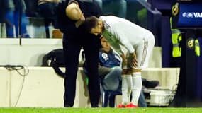 Zinedine Zidane et Eden Hazard lors du match Levante-Real Madrid, le 22 février 2020