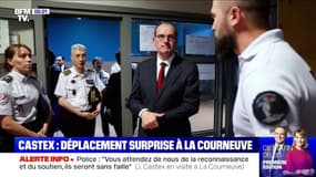 Jean Castex en visite surprise au commissariat de La Courneuve 