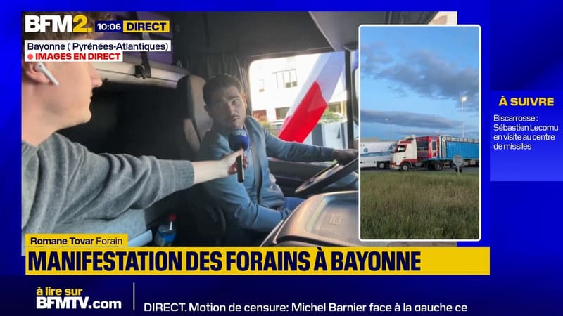 Les forains manifestent à Bayonne