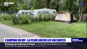 Île-de-France: la pluie perturbe les plans des campeurs