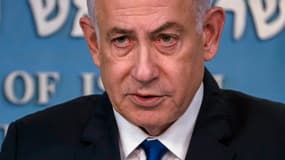 Le Premier ministre israélien Benjamin Netanyahu, le 17 mars 2024 à Jérusalem.