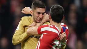 Ferran Torres et Stefan Savic lors d'Atlético de Madrid-Barça, le 8 janvier 2023.