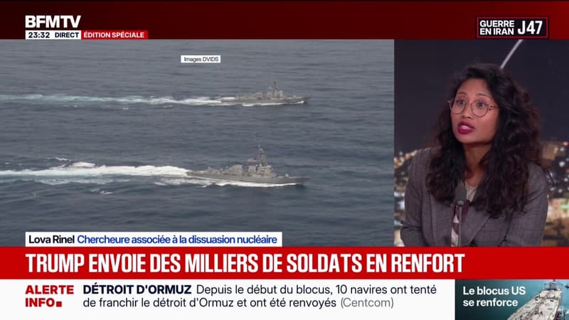 “Il y a une misère mondiale qui se met sur une crise énergétique liée à ce détroit d’Ormuz”, note Lova Rinel, chercheuse associée à la dissuasion nucléaire