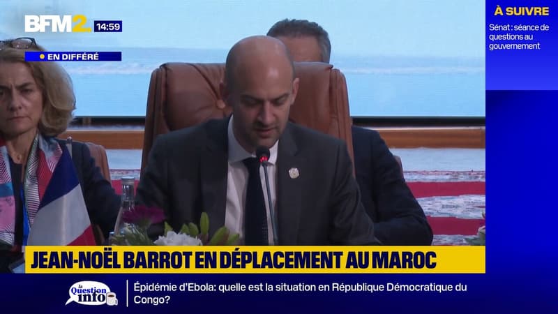 À Rabat, Jean-Noël Barrot rend un nouvel hommage à l'adjudant Montorio et au sergent Girardin décédés au Liban