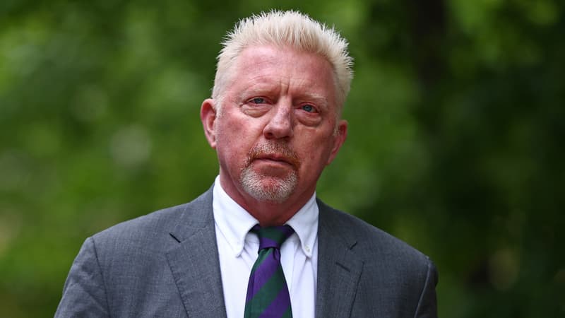 Boris Becker arrivant au tribunal