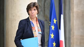 Catherine Colonna, ministre de l'Europe et des Affaires étrangères, le 18 octobre 2023 à l'Élysée