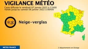 2 départements placés en vigilance orange neige-verglas