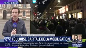 Gilets jaunes: mobilisation record à Toulouse, plus de 10.000 manifestants recensés par la préfecture 