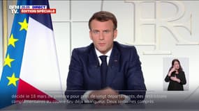 Emmanuel Macron sur les restrictions fixées le 18 mars: "Oui, cette stratégie a eu des premiers effets, mais ces efforts restent trop limités"