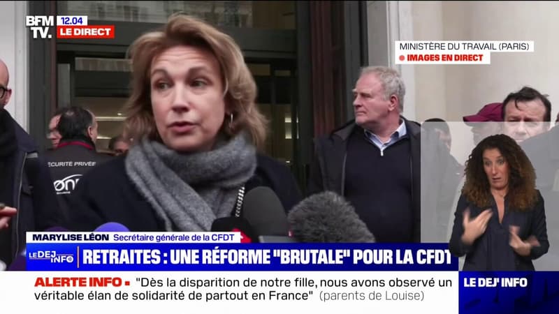 Réforme des retraites: Marylise Léon (CFDT) souhaite 