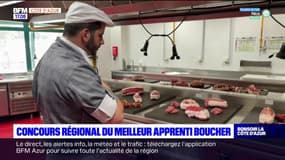 Cannes: le concours régional du meilleur apprenti boucher  