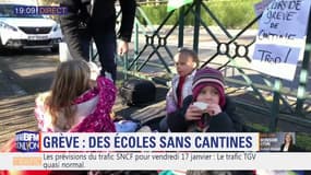 Grève des cantines : des parents ont organisé un pique-nique devant une école du 5e arrondissement