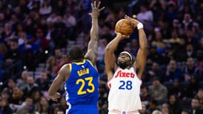 Guerschon Yabusele lors de la victoire des Philadelphie Sixers face aux Golden State Warriors, le 2 mars 2025 en NBA
