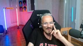 Jean Pormanove durant l'un de ses lives.