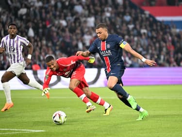 Kylian Mbappé lors de PSG-Toulouse (1-3, L1), son dernier match au Parc des Princes, le 12 mai 2024