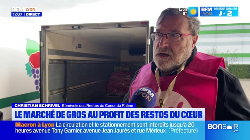 Le marché de gros Lyon-Corbas donne 15 tonnes de produits frais aux Restos du cœur