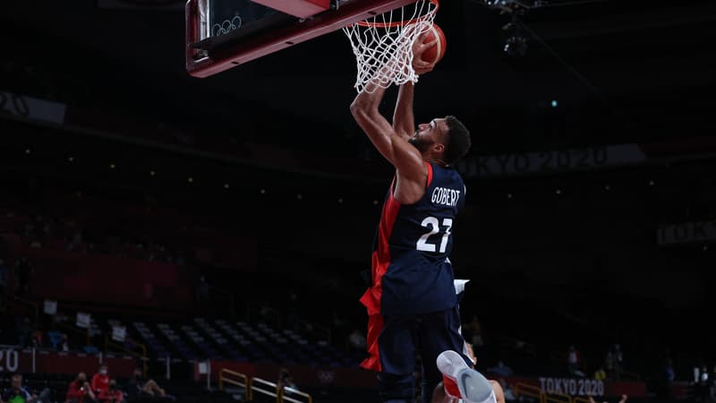 JO 2021 (basket): le surprenant dunk de Gobert à la fin de France-Italie