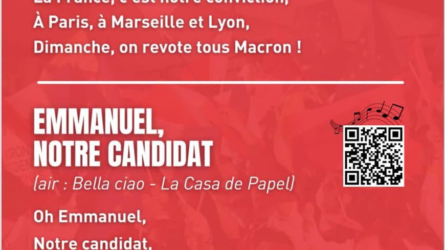 Document RMC - les chants des jeunes avec Macron pour le meeting de Paris La Défense Arena Document RMC - les chants des jeunes avec Macron pour le meeting de Paris La Défense Arena