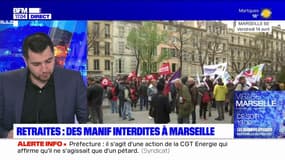 Retraites: les manifestations interdites à Marseille ce lundi soir