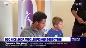 OGC Nice: Sofiane Diop à la rencontre des enfants des foyers