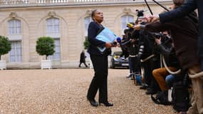 La ministre de la Justice, Christiane Taubira, à la sortie de l'Elysée le 6 novembre 2013.