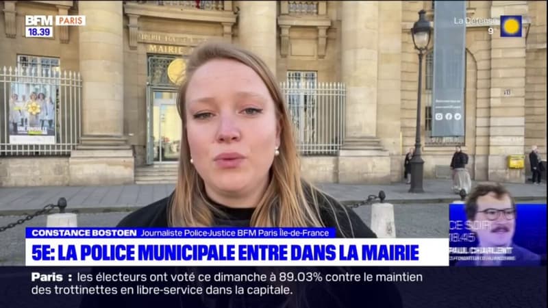 Paris: la police municipale entre dans la mairie du 5e arrondissement