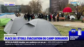 Strasbourg: le camp de migrants de retour sur la place de l'Étoile