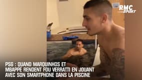 PSG : Quand Mbappé et Marquinhos rendent fou Verratti en jouant avec son smartphone
