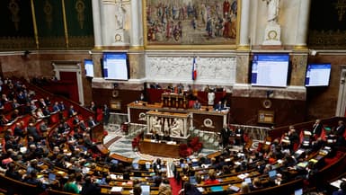 L'Assemblée nationale (Paris) le 15 février 2023.
