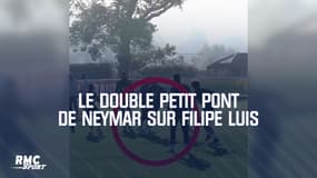 Brésil : Le double petit pont de Neymar sur Filipe Luis