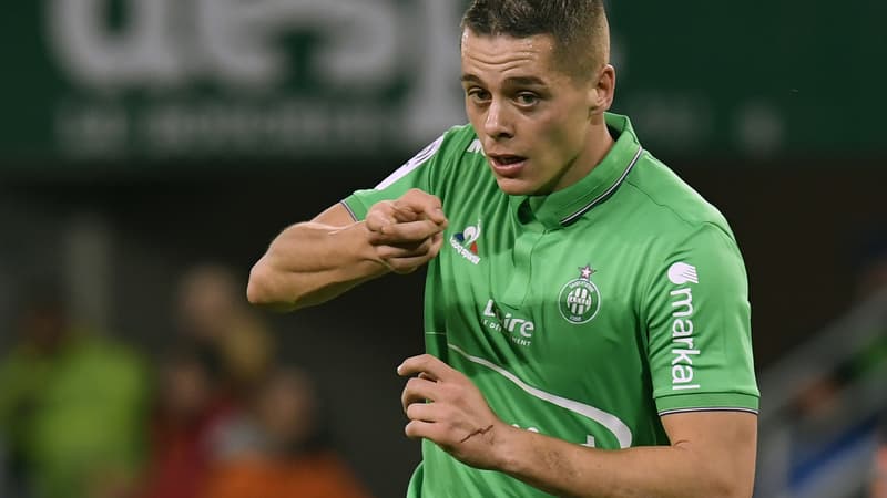 Le joueur de Saint-Etienne, Romain Hamouma